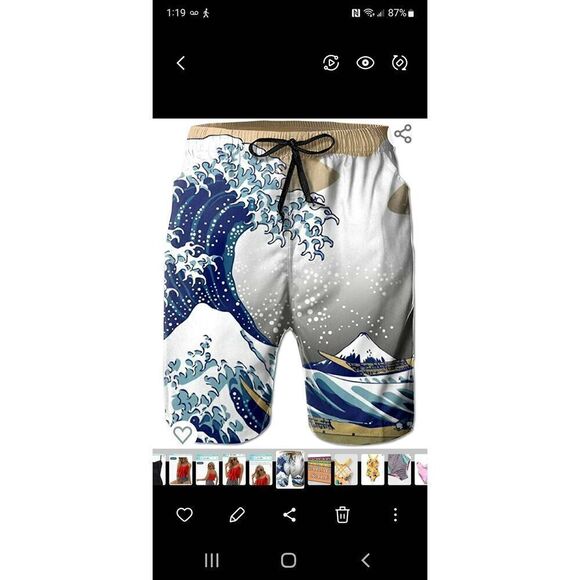 NWOT WAVE OFF NENS SWIM TRUNKS - Picture 1 of 5